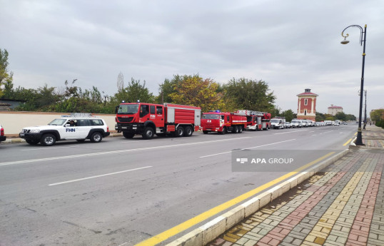 Naxçıvanda qəzalarla bağlı əməliyyat-taktiki təlimi keçirilib - FOTO 