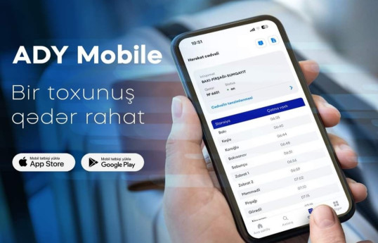 "Azərbaycan Dəmir Yolları" mobil tətbiqini istifadəyə verib