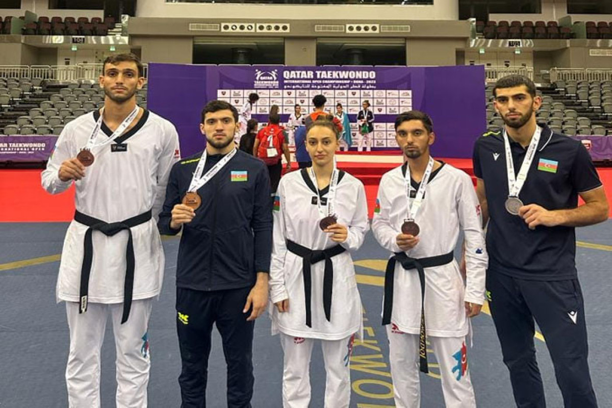 Azərbaycan taekvondoçuları Dohada 1 gümüş və 4 bürünc medal qazanıblar