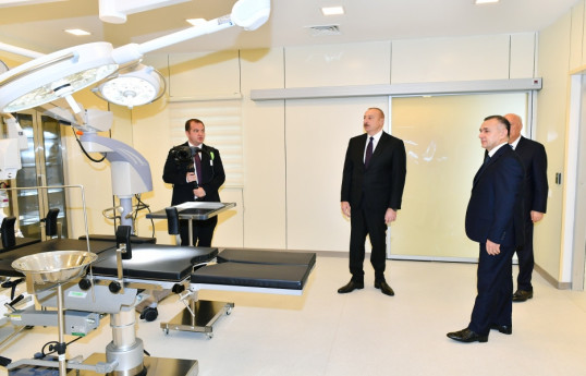 Prezident 2 saylı Sumqayıt Şəhər Xəstəxanasının yeni binasının açılışında iştirak edib - YENİLƏNİB  - FOTO 