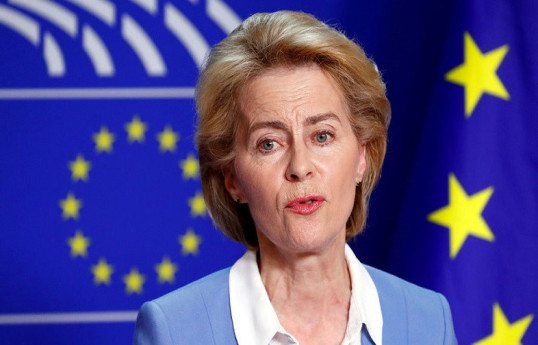 Ursula Fon der Lyayen Mahmud Abbasla telefon danışığı aparıb