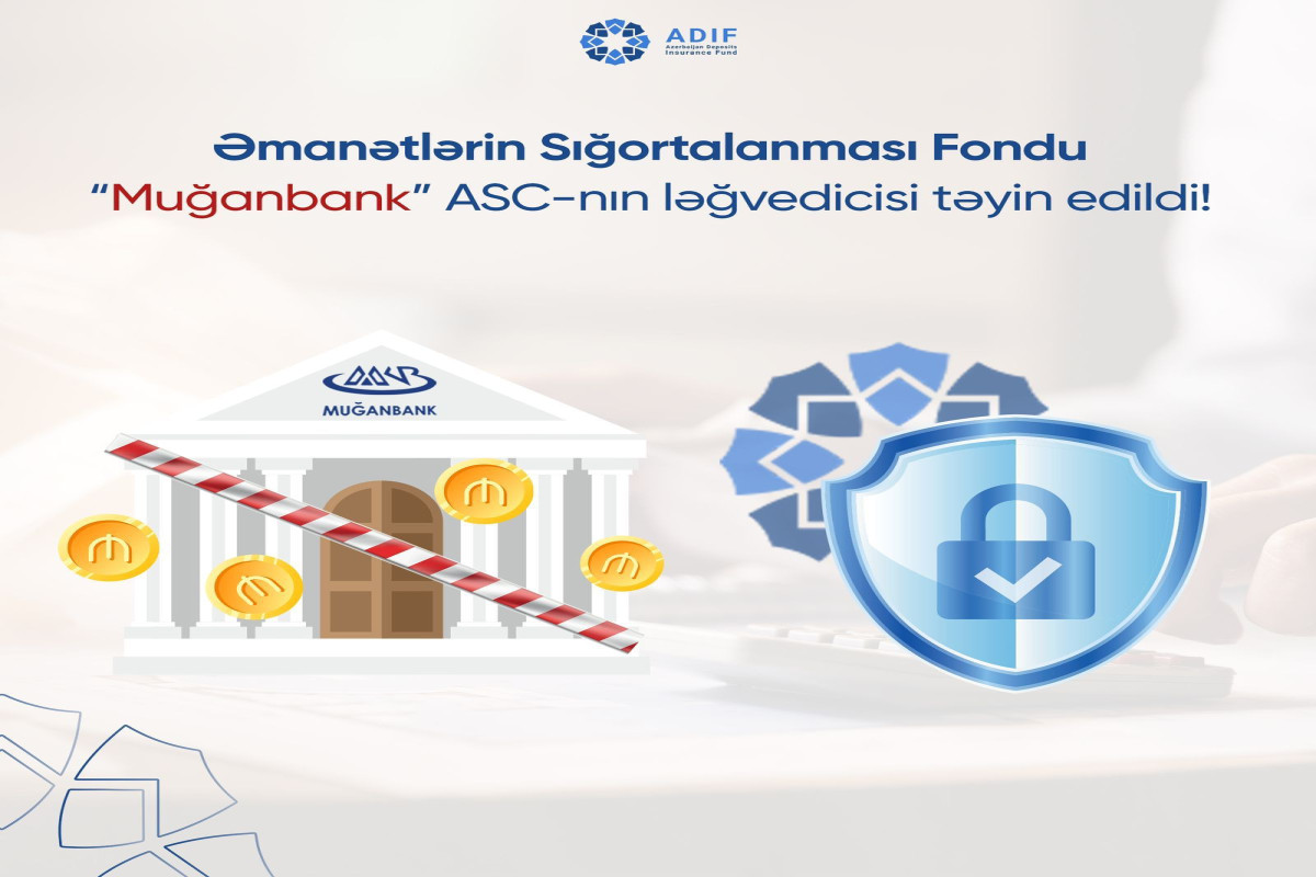 Əmanətlərin Sığortalanması Fondu “Muğan Bank”ın ləğvedicisi təyin edilib