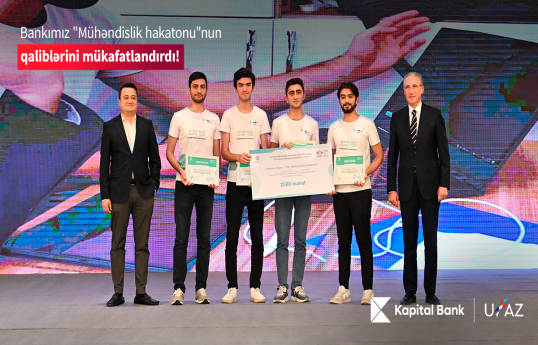 Kapital Bank-ın dəstəyi ilə keçirilən “Heydər Əliyev: 100 Mühəndislik hakatonu”nun qalibləri bəlli olub - FOTO 