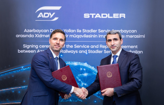 ADY “Stadler”lə Regional Servis Mərkəzinin yaradılmasına dair müqavilə imzalayıb