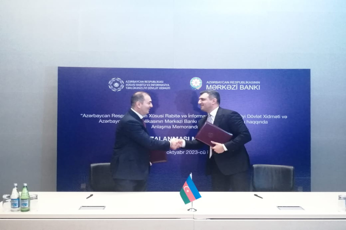 Dövlət Xidməti və Mərkəzi Bank kibertəhlükəsizlik sahəsində memorandum imzalayıb - YENİLƏNİB 