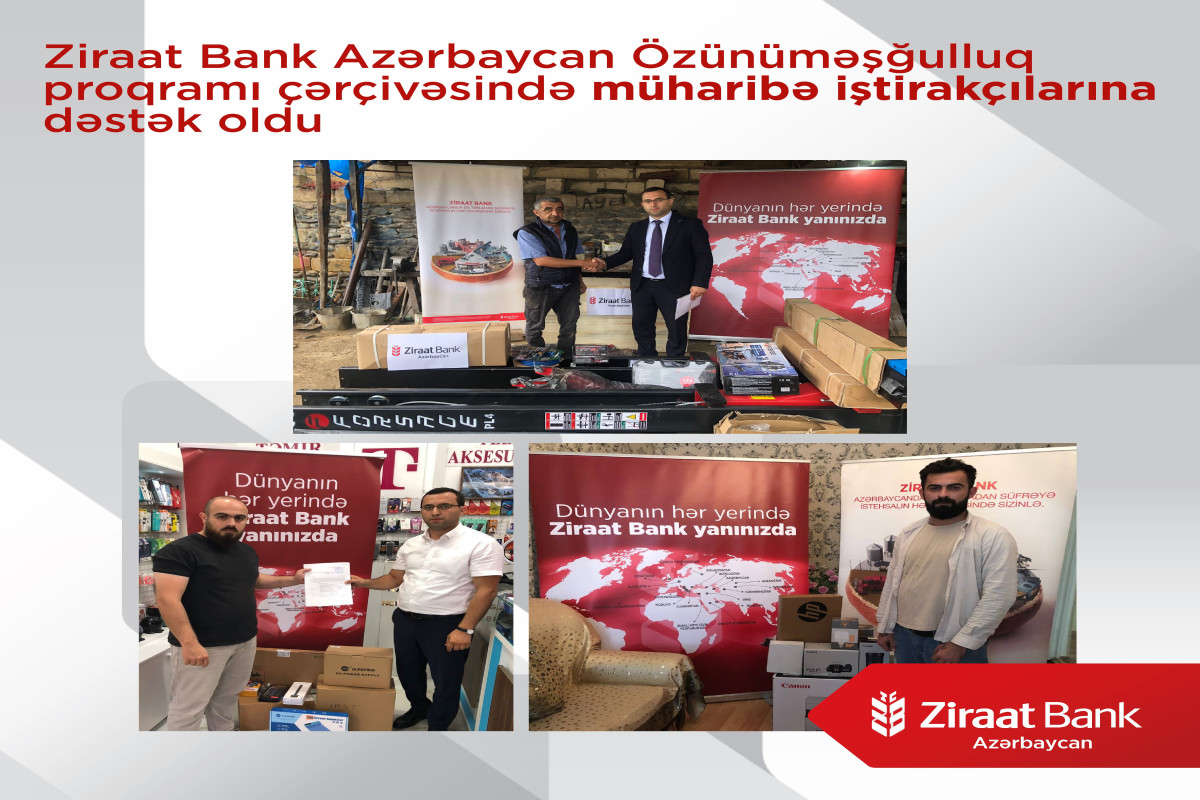 Ziraat Bank Azərbaycan müharibə iştirakçılarına dəstək olub