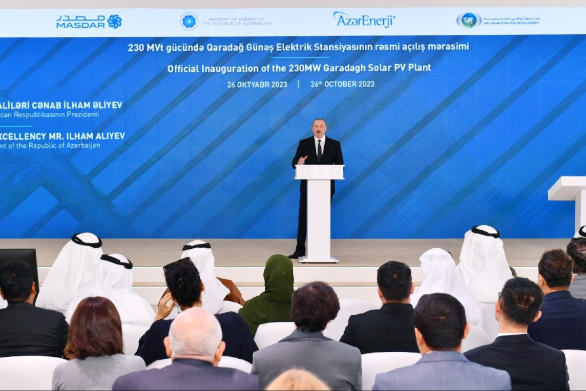 Prezident: Azərbaycan Xəzər-Aİ enerji dəhlizini yaratmaq üçün tərəfdaşlarla fəal işləmək niyyətindədir