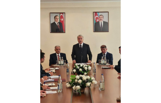 Samuxun yeni icra başçısı kollektivə təqdim olunub - FOTO 