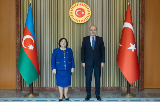 Numan Kurtulmuş Milli Məclisin sədri ilə görüşüb - YENİLƏNİB 