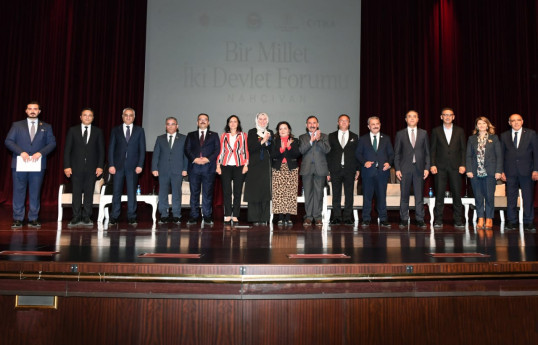 Naxçıvanda “Bir millət iki dövlət" forumu keçirilib - FOTO 