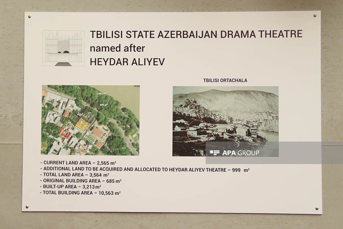 Tbilisidə Heydər Əliyev adına Azərbaycan Dram Teatrının yeni binasının təməli qoyulub - FOTO 