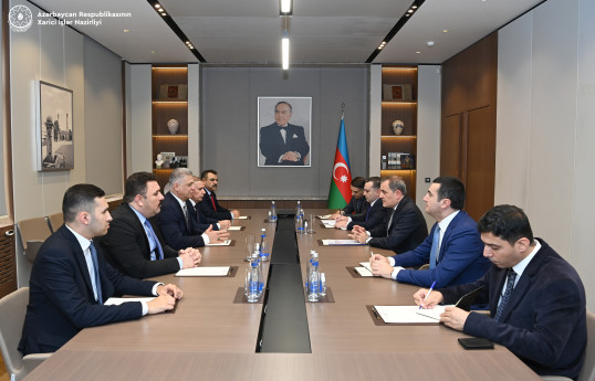 Ceyhun Bayramov İraq Parlamentinin nümayəndə heyəti ilə görüşüb