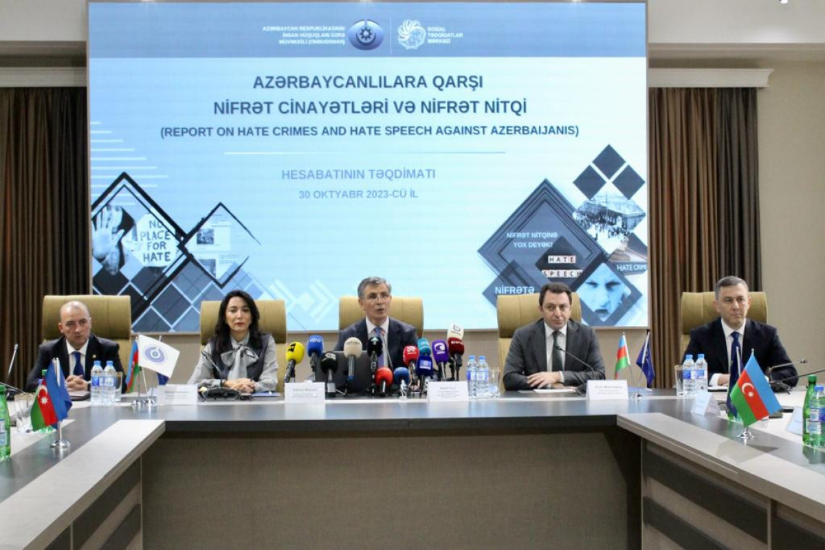 Azərbaycanlılara qarşı nifrət cinayətləri və hesabatının təqdimatı keçirilib