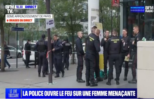 Parisdə polis metroda özünü partladacağını deyən qadına atəş açıb