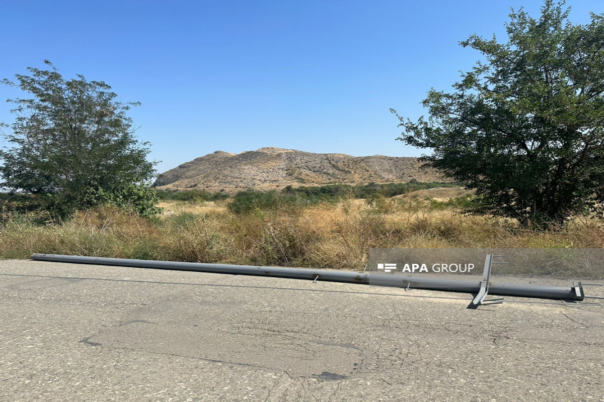 Electricity supplied to Aghdam-Khankandi road where Azerbaijan Red Crescent Society's food delivery waits-PHOTO -UPDATED 