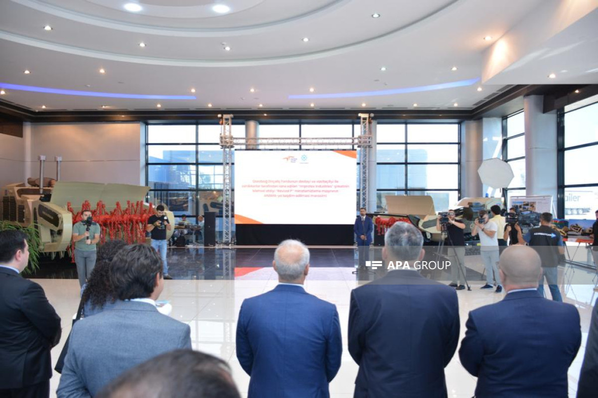 Azərbaycan istehsalı olan minatəmizləmə maşını ANAMA-ya təqdim olunub - FOTO 