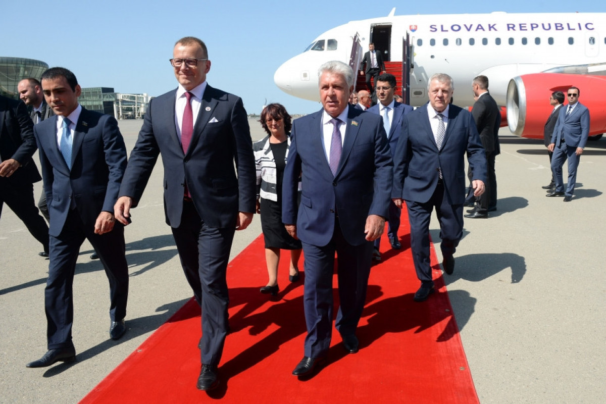 Speaker of Slovak National Council arrives in Azerbaijan for working visit