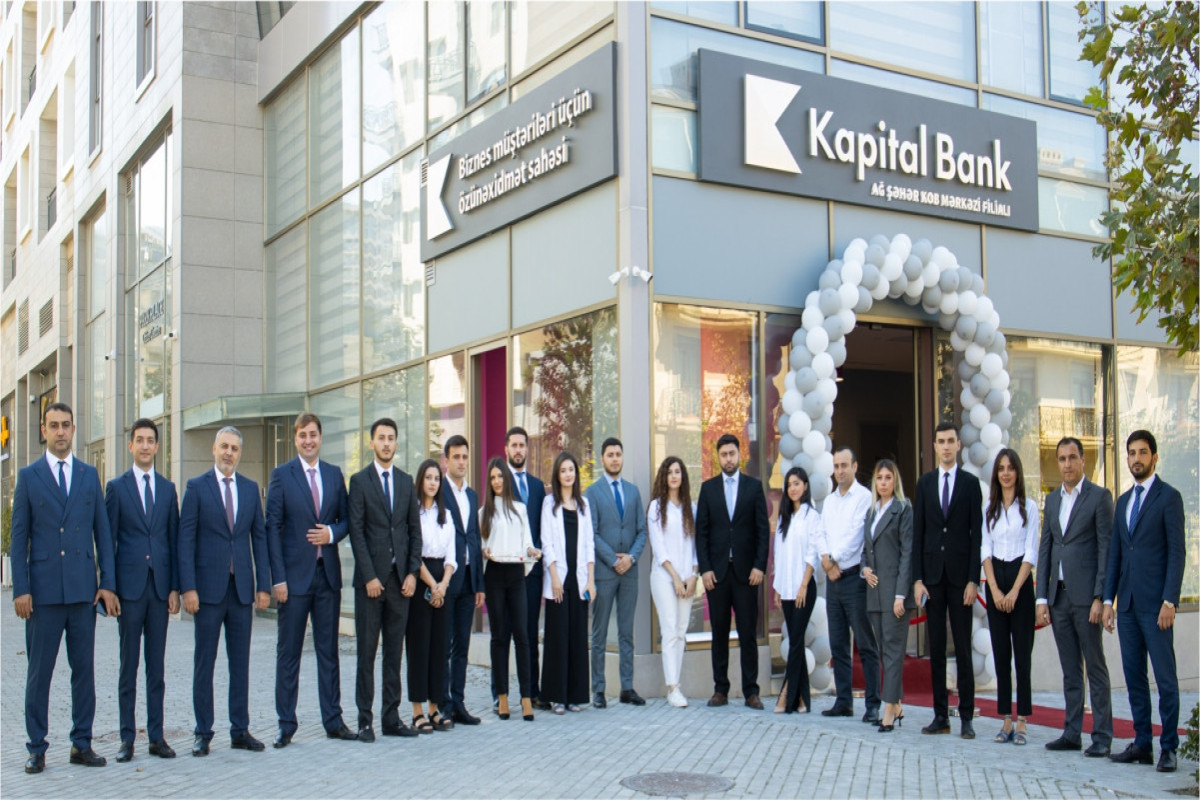 Kapital Bank sahibkarlar üçün “Ağ şəhər KOB Mərkəzi” filialını istifadəyə verib - FOTO 