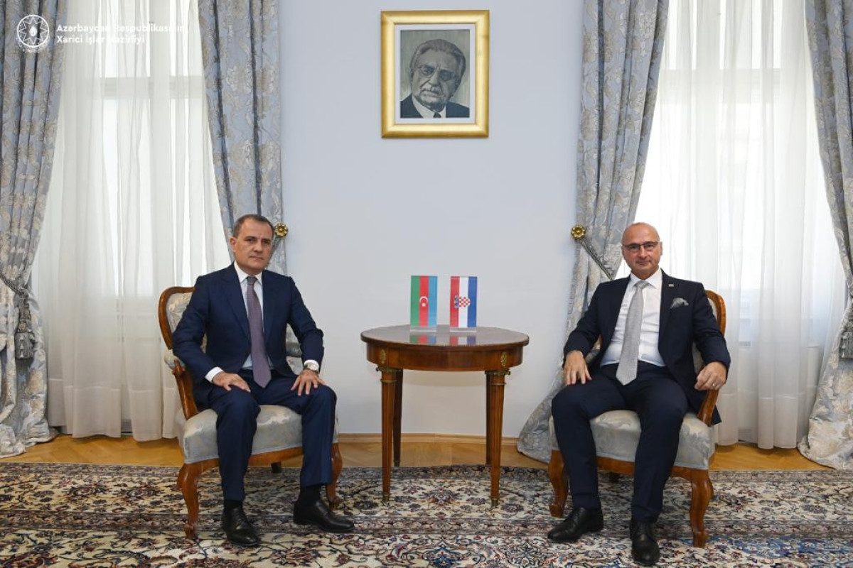 Jeyhun Bayramov, Foreign Minister of Azerbaijan and Minister of Foreign and European Affairs of Croatia Grlić Radman