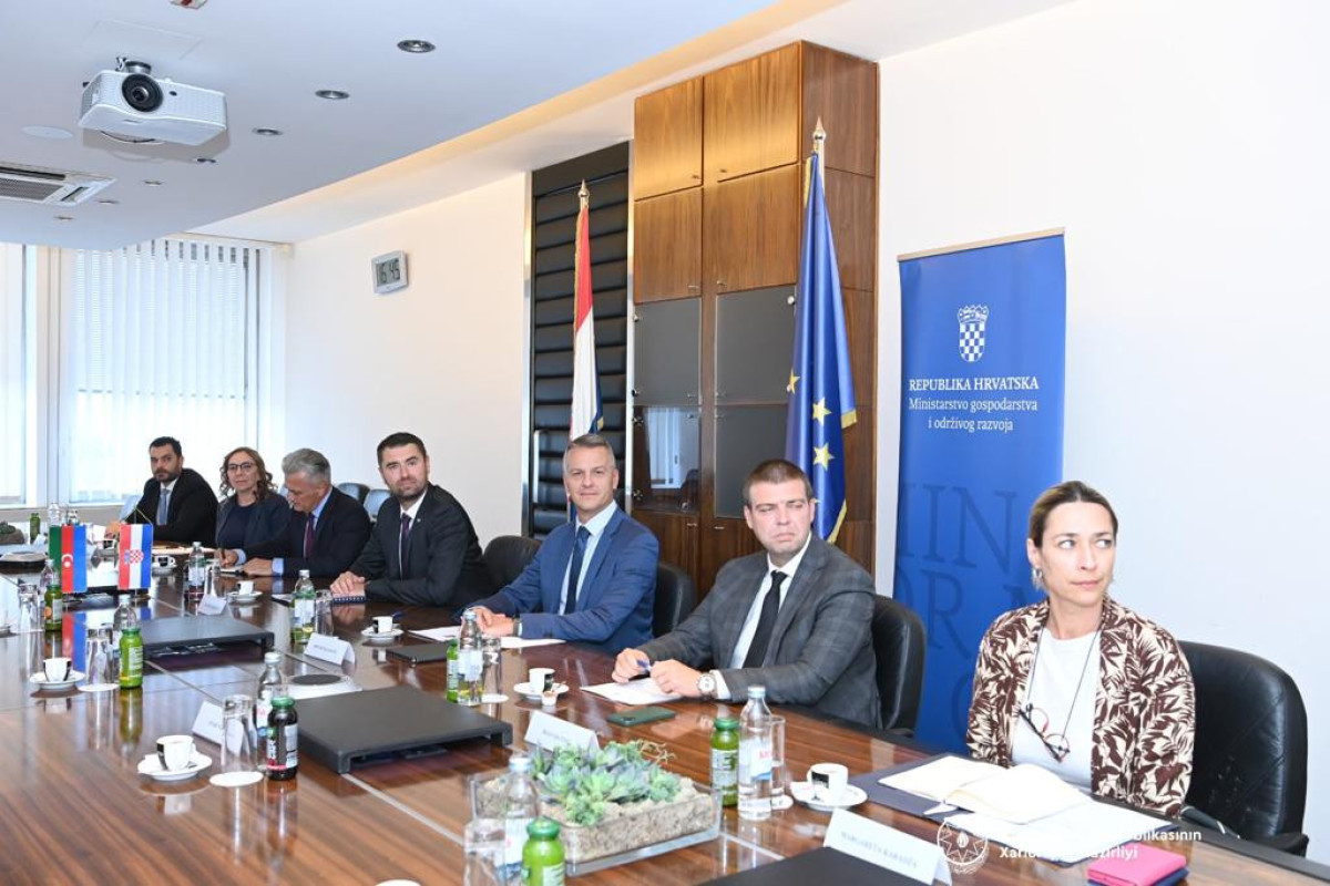 Xorvat şirkətlərinin azad edilmiş ərazilərdə reallaşdırılan layihələrdə iştirakı müzakirə edilib
