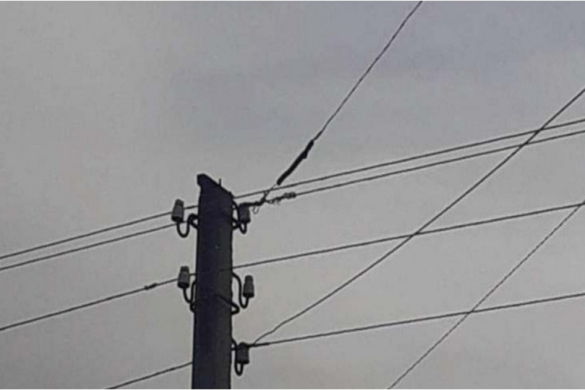 Leysan nəticəsində İsmayıllının bəzi yerlərində elektrik enerjisinin verilməsində fasilə yaranıb