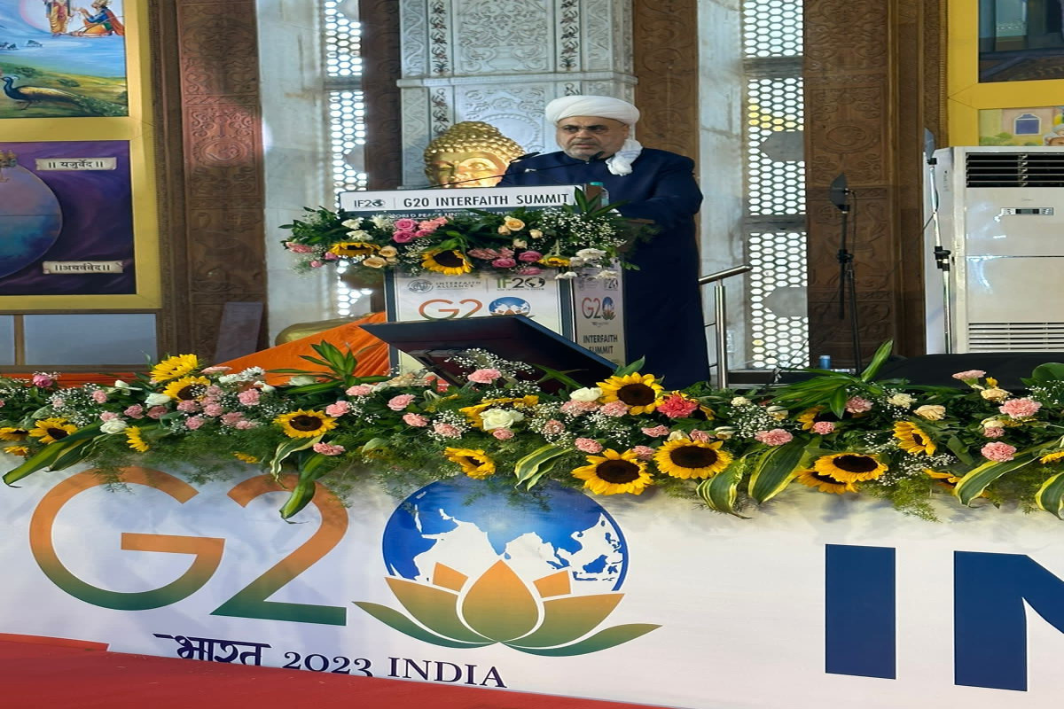 QMİ sədri Hindistanda keçirilən G20 dinlərarası forumda iştirak edib