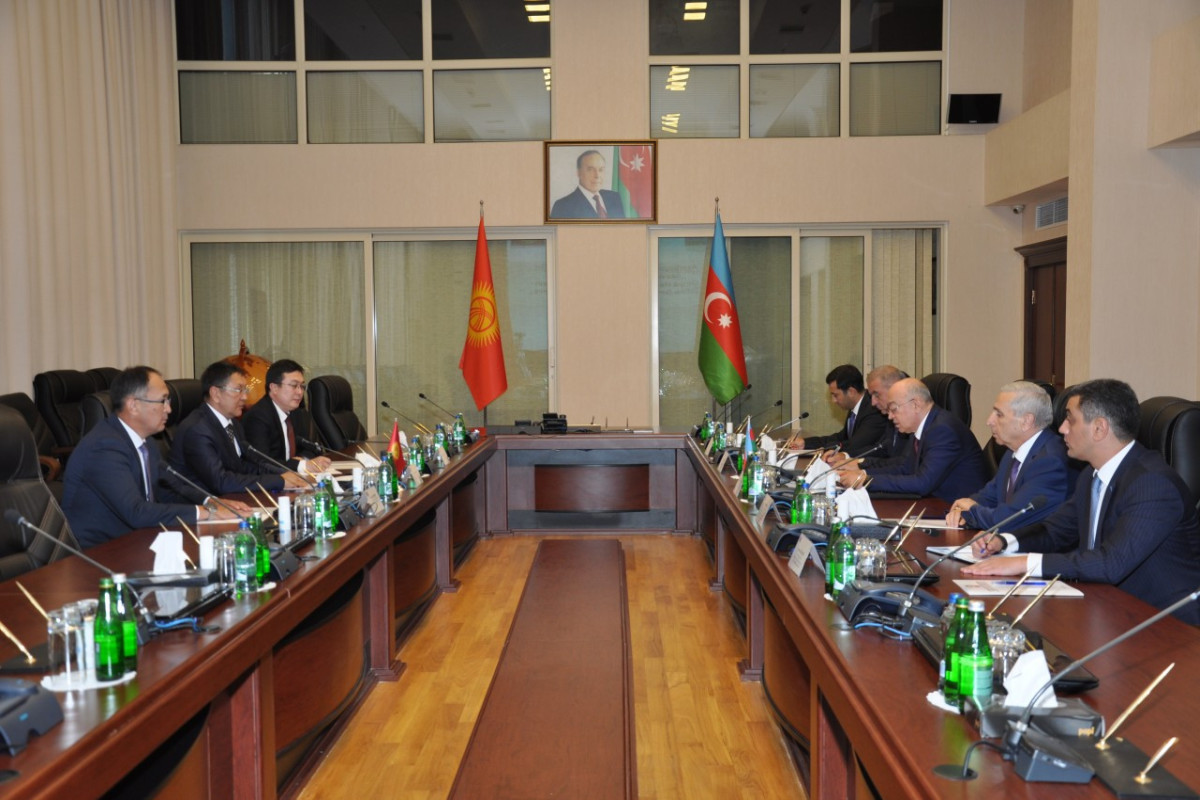 Kəmaləddin Heydərov qırğızıstanlı həmkarı ilə görüşüb