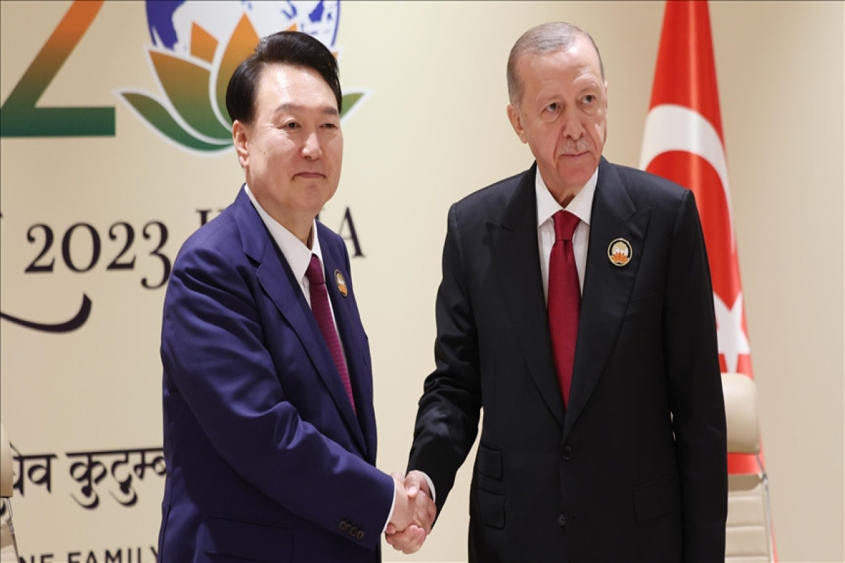 Ərdoğan Cənubi Koreya lideri ilə görüşüb