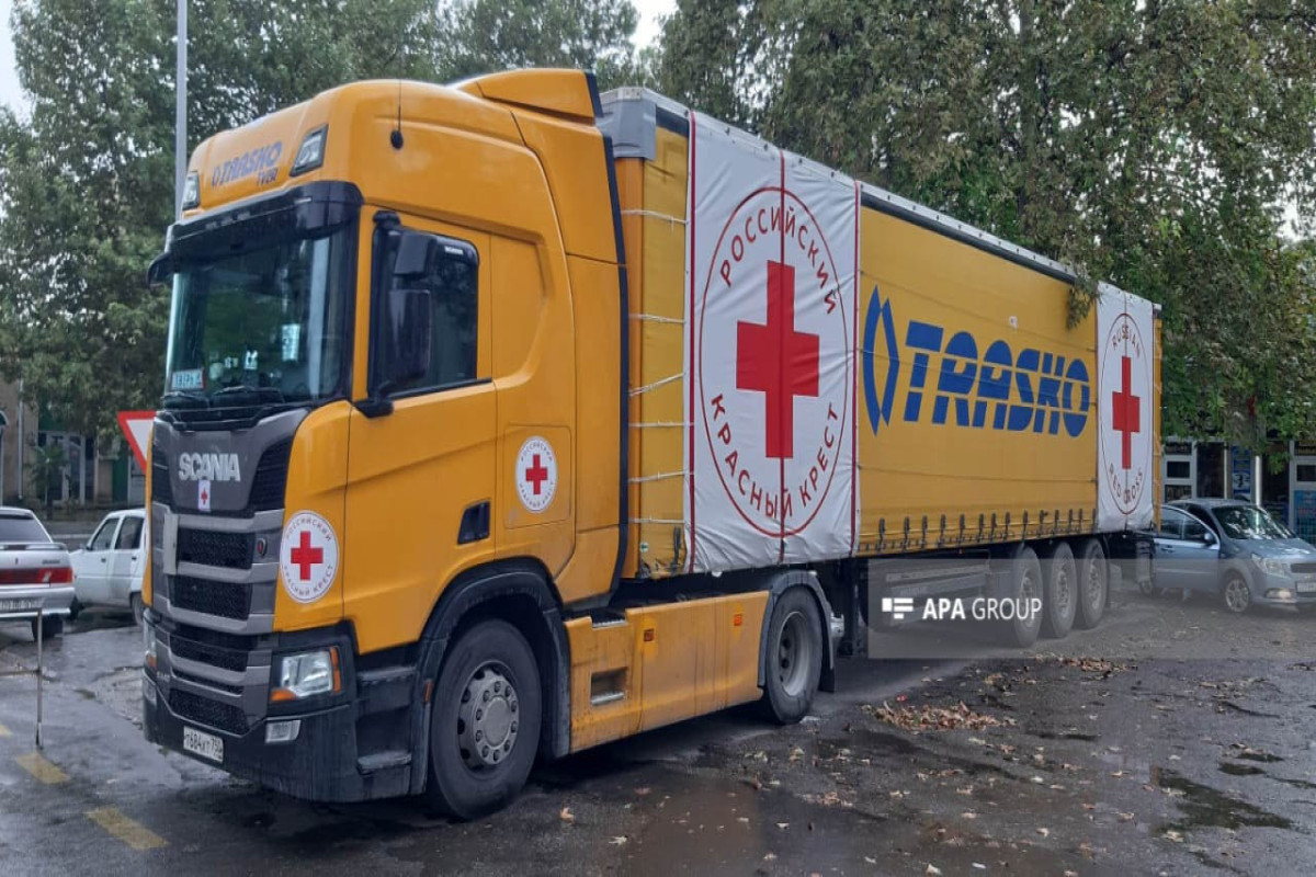 Passage of truck full of food sent by Russian Red Cross Society to Khankandi still delayed