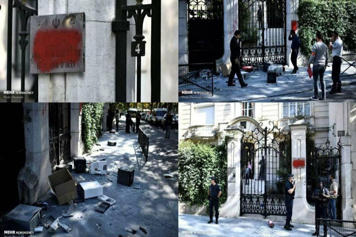 İran XİN Parisdə səfirliyinə hücumla bağlı Fransaya nota göndərib