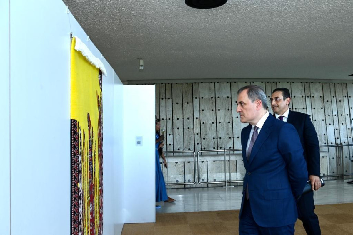 Azerbaijani Foreign Minister joins carpet exhibition opening at UN Office in Geneva-PHOTO 