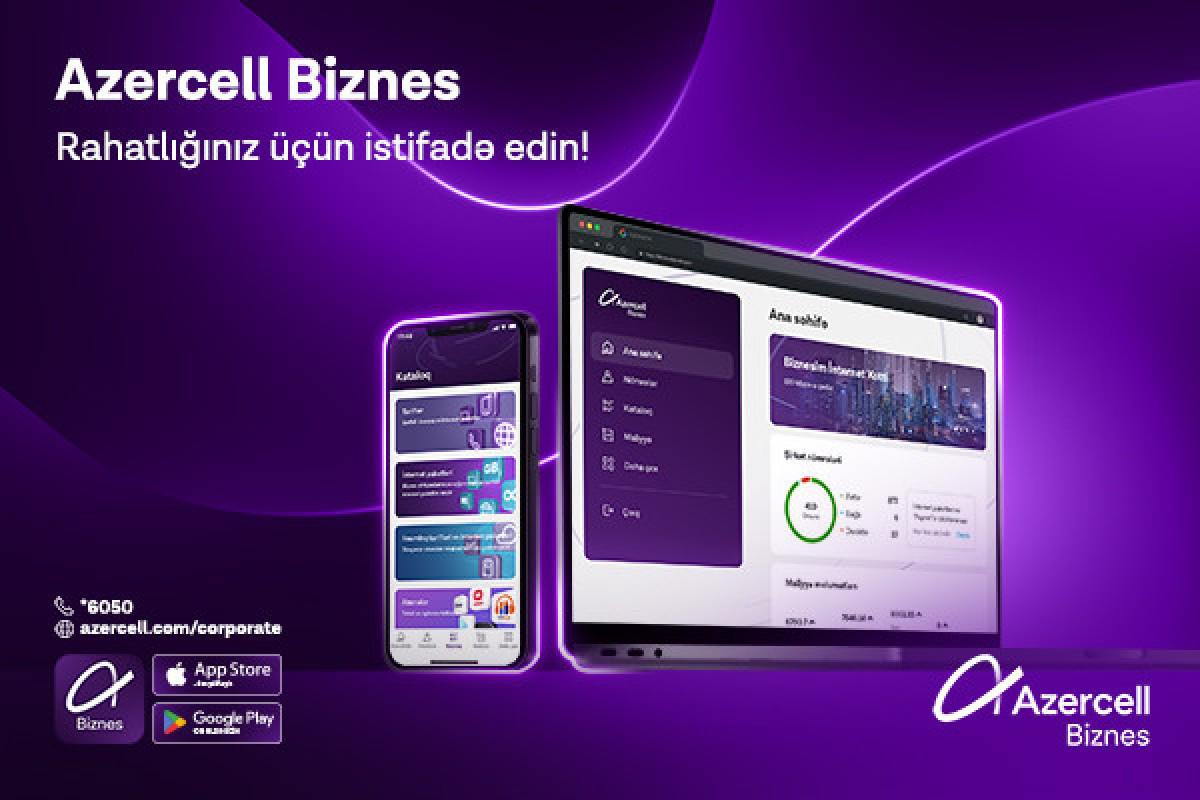 “Azercell Business” app is now available on AppStore and Google Play!