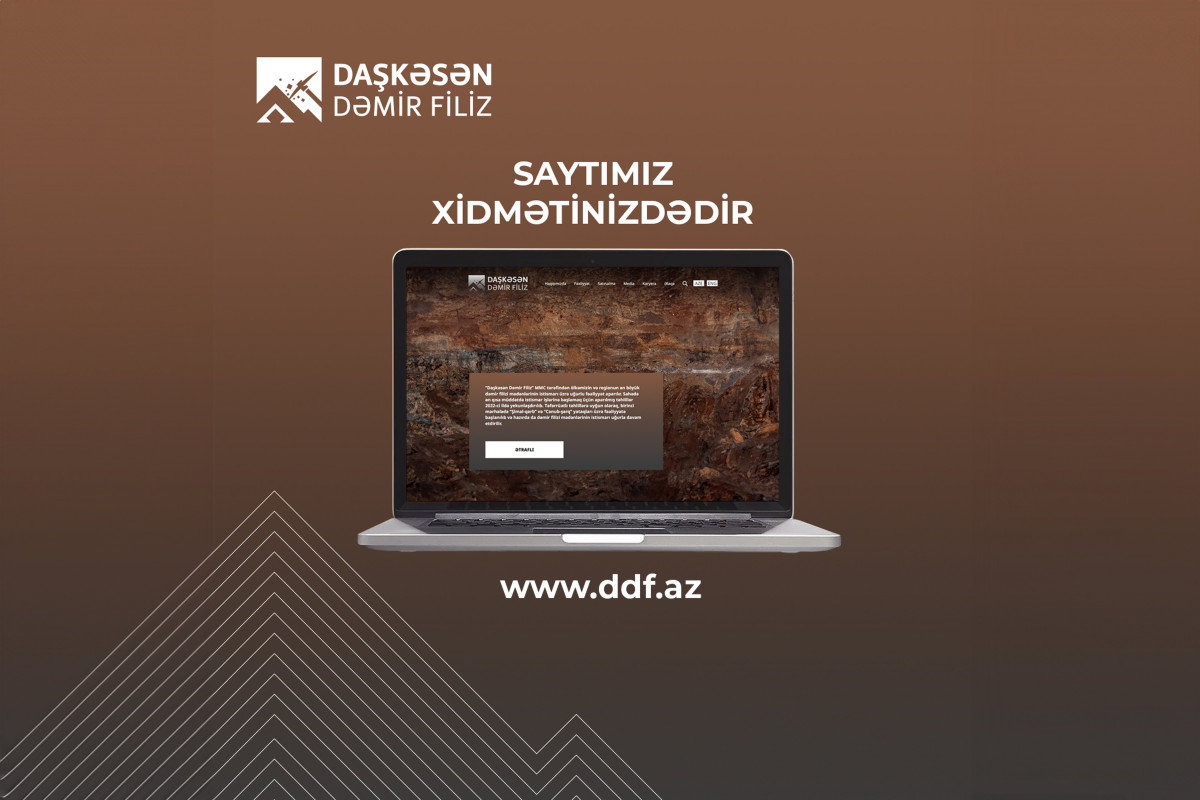 Запущен официальный сайт дочерней компании ЗАО «AzerGold» - ООО «Daşkəsən Dəmir Filiz»