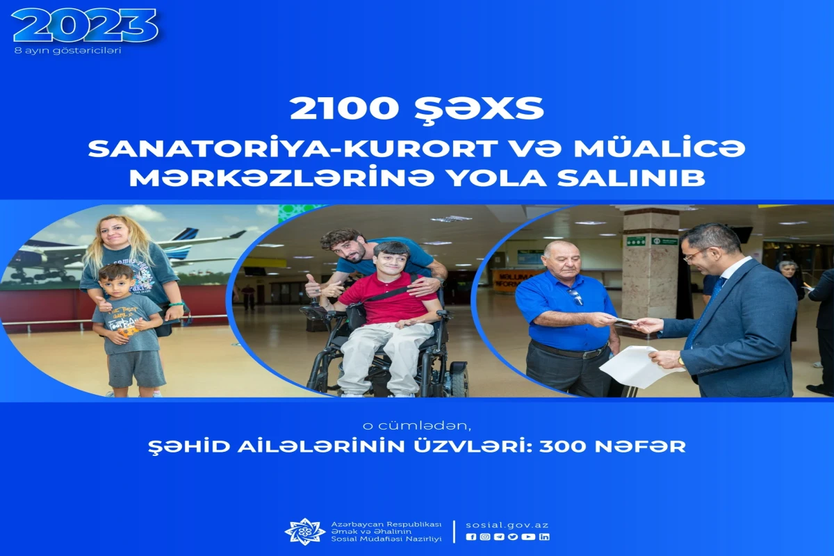 Bu il 2100 şəxs xəstəliklərinə uyğun sanatoriya-kurort və müalicə mərkəzlərinə göndərilib