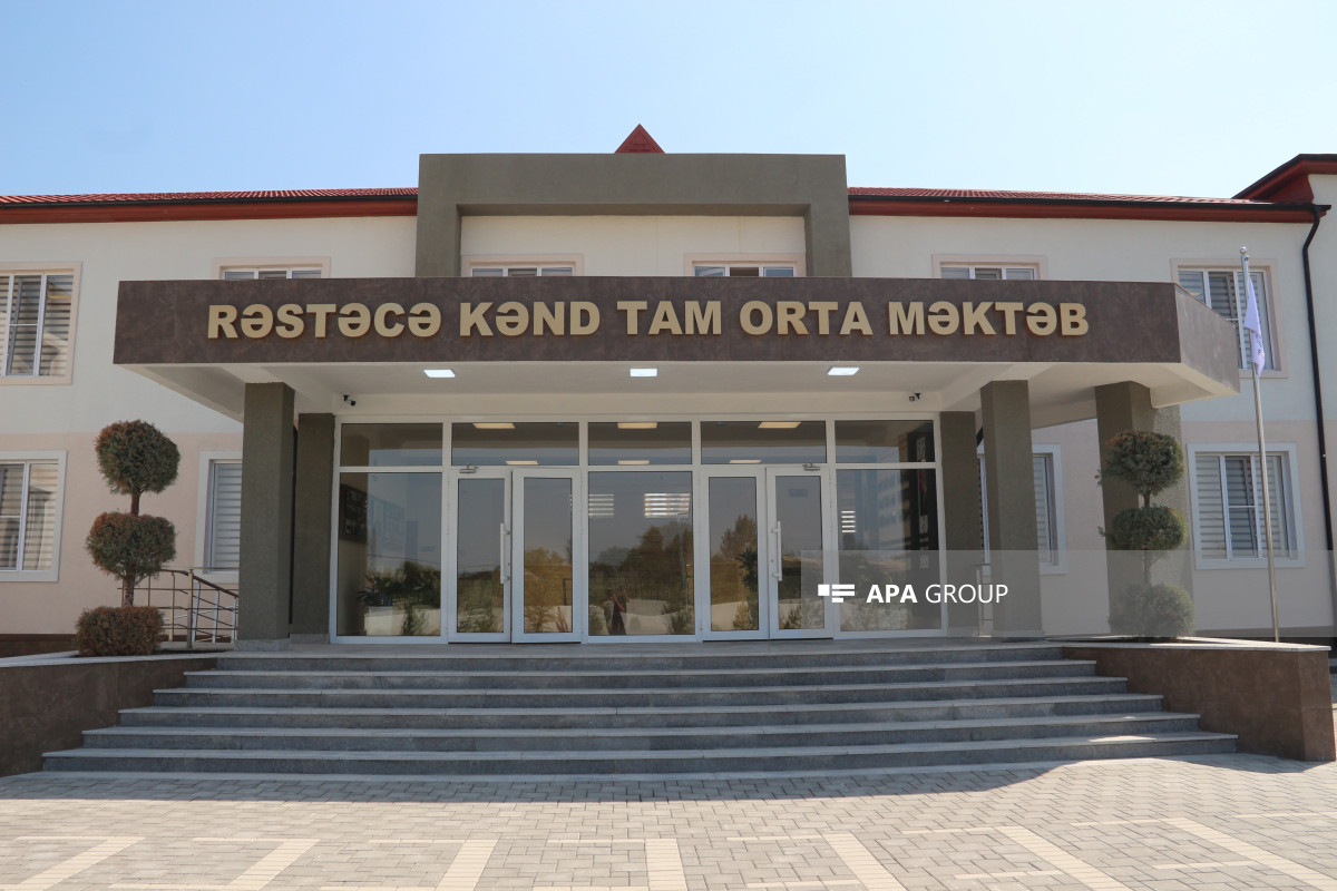 Heydər Əliyev Fondu Ucarın Rəstəcə kəndində yeni məktəb binasını istifadəyə verib  - FOTO 