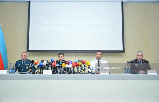 DTX, DİN, DSX, Baş Prokurorluq Qarabağdakı lokal xarakterli antiterror tədbirləri ilə bağlı brifinq keçirir