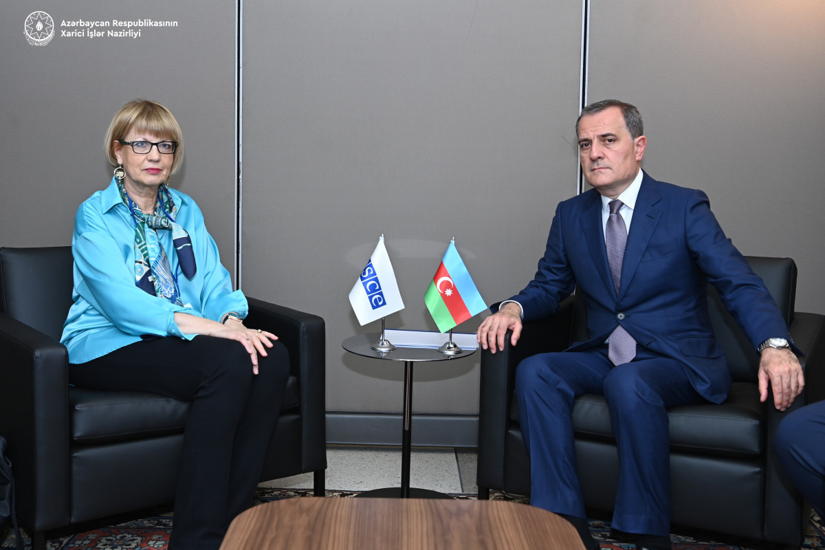 Джейхун Байрамов встретился с Генеральным секретарем ОБСЕ-ФОТО 