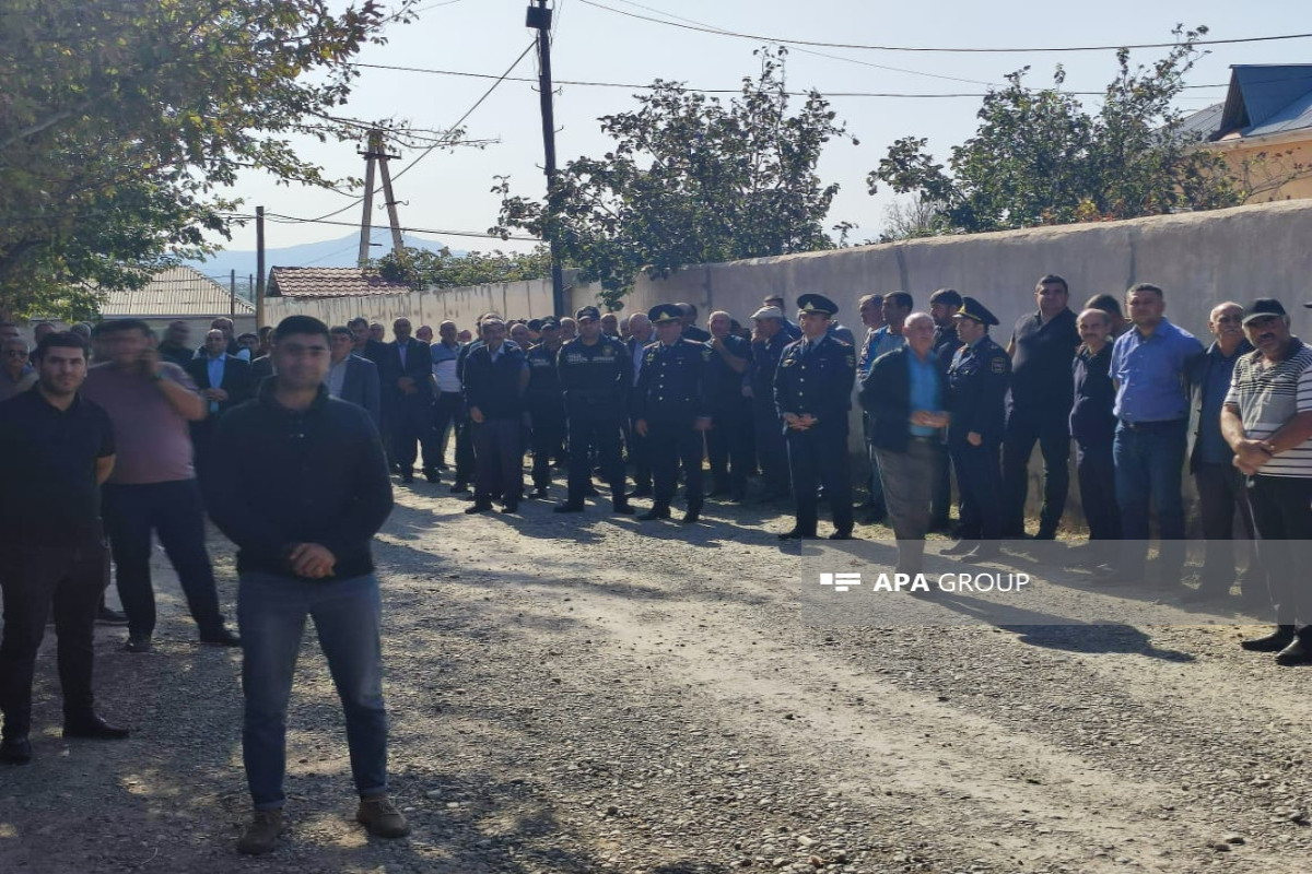 Naxçıvanda şəhid polis Ələsgər Əsgərovla vida mərasimi keçirilir