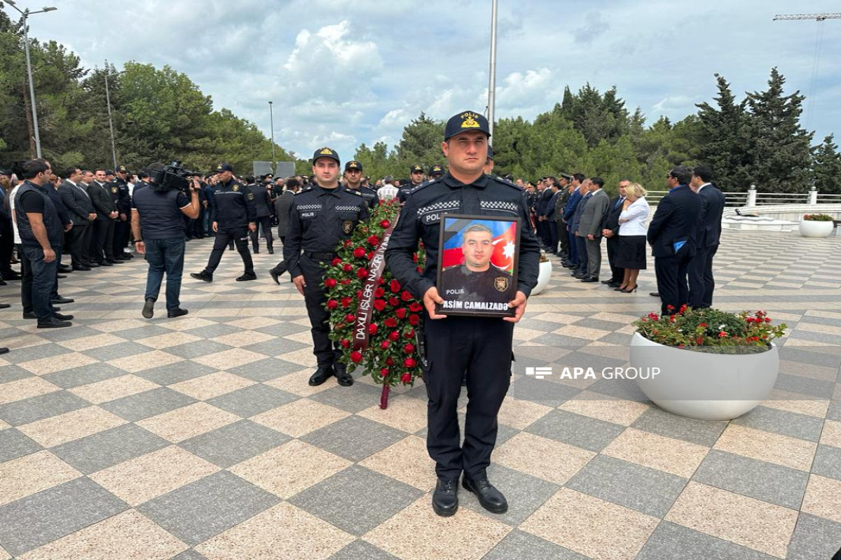 Xocavənddə mina terrorunda həlak olan polis Sumqayıtda dəfn edilib - FOTO 