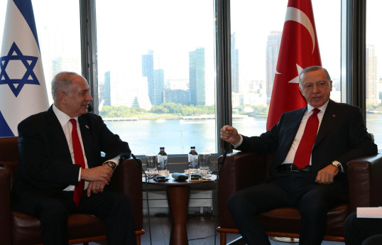 Rəcəb Tayyib Ərdoğan İsrailin Baş nazirini qəbul edib