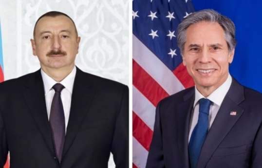 US Secretary of State makes a phone call to Azerbaijani President Ilham Aliyev