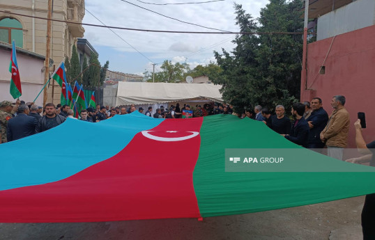 Xocavənddə terror nəticəsində şəhid olan polis serjantı dəfn olunub - FOTO 