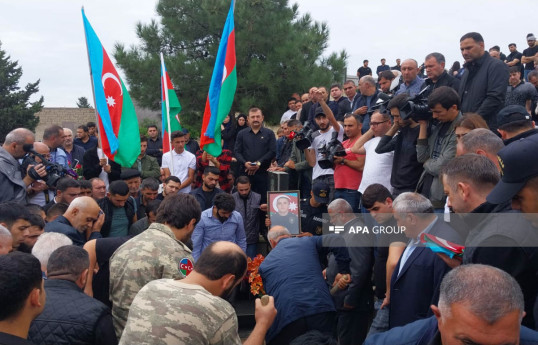 Şəhid polis serjantı Xəzər Zamanov dəfn edilib - FOTO  - YENİLƏNİB 