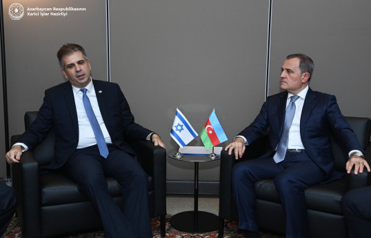 Ceyhun Bayramov İsrailin xarici işlər naziri ilə görüşüb