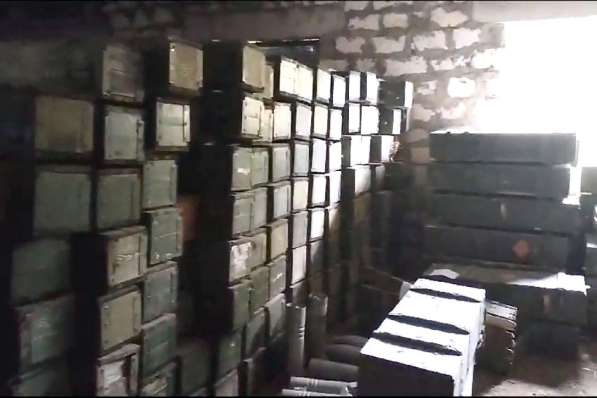 Ammunition storage found at civilian facility in territory of Gozlukorpu settlement -PHOTO -VIDEO 