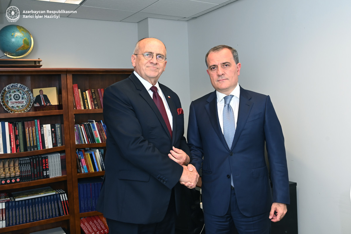 Zbigniew Rau, Polisih Foreign Minister and Jeyhun Bayramov, Azerbaijani Foreign Minister