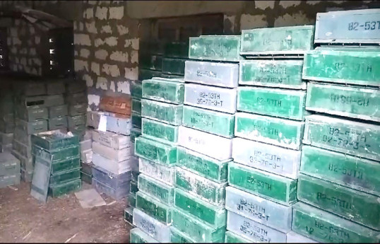 Qozlukörpü yaşayış məntəqəsindəki fermada sursat anbarı aşkarlanıb - VİDEO  - FOTO 