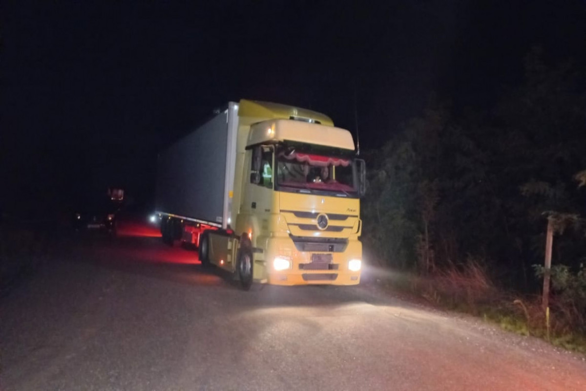 Vehicles delivering foods and sanitary products for Armenian residents of Karabakh return after unloading their cargo-<span class="red_color">PHOTO-<span class="red_color">UPDATED