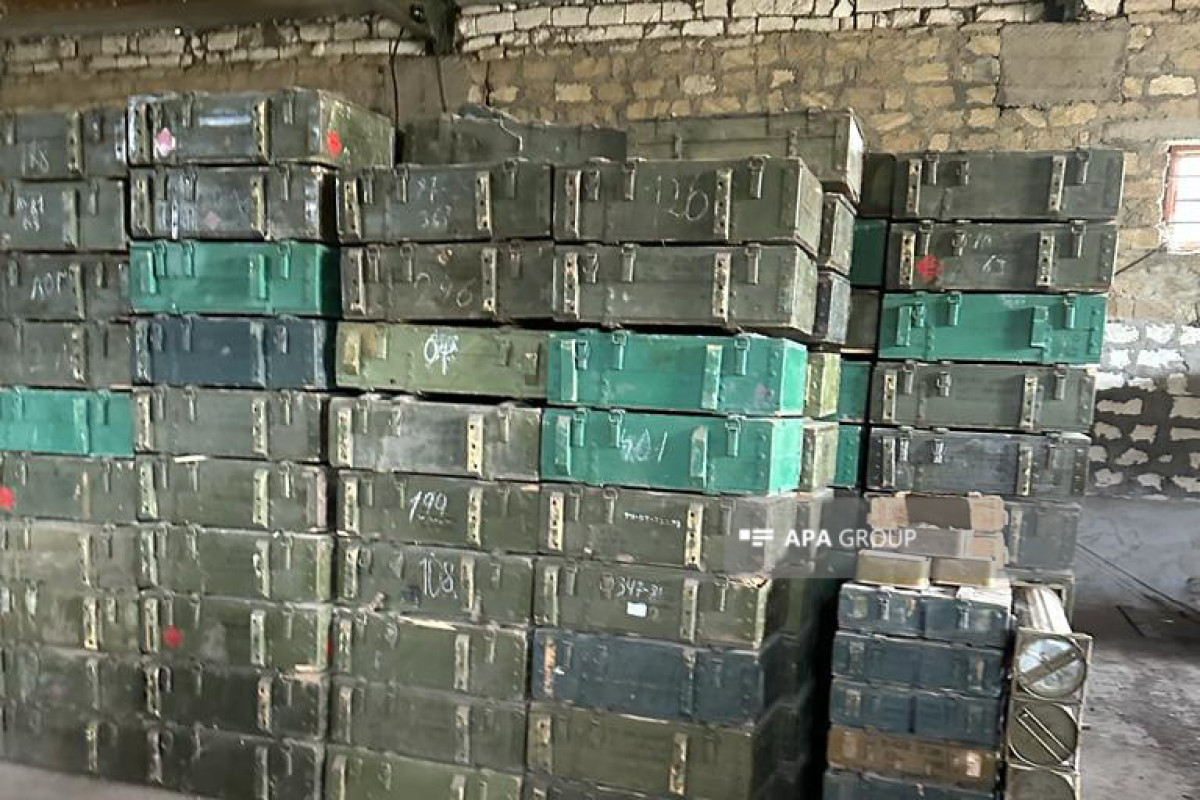 Azerbaijan Army found ammunition depot in Khojaly-VIDEO 