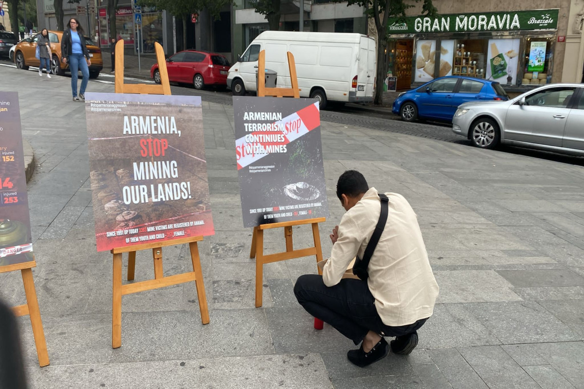Exhibition-action dedicated to Armenian mine terrorism held in Prague-PHOTO 